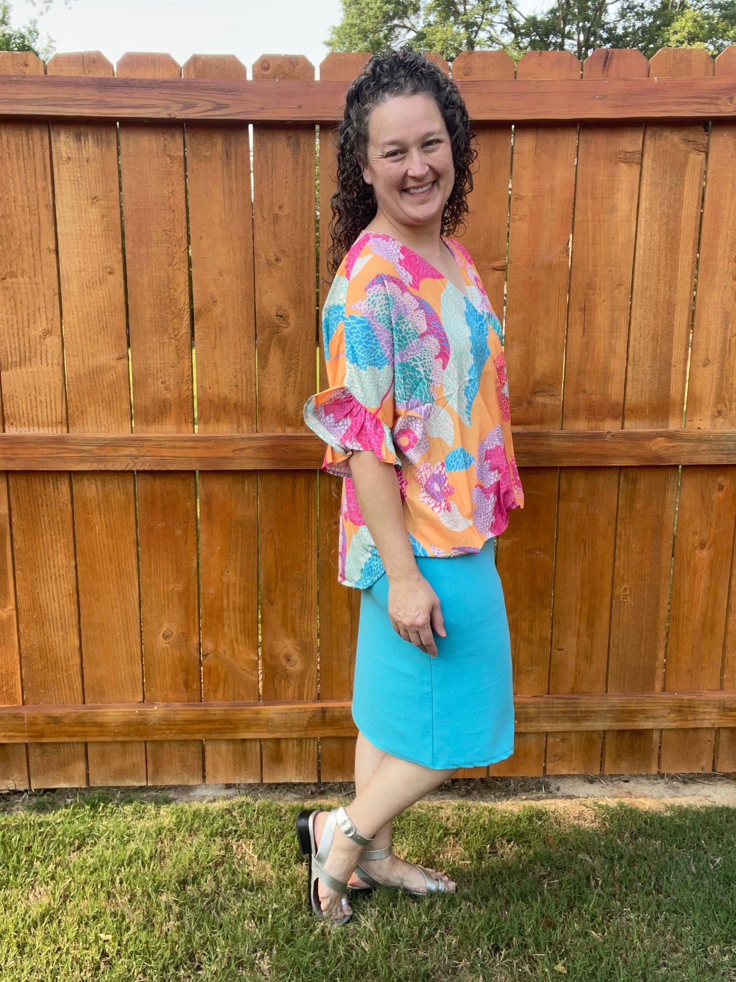 Aqua Classic Pencil Skirt