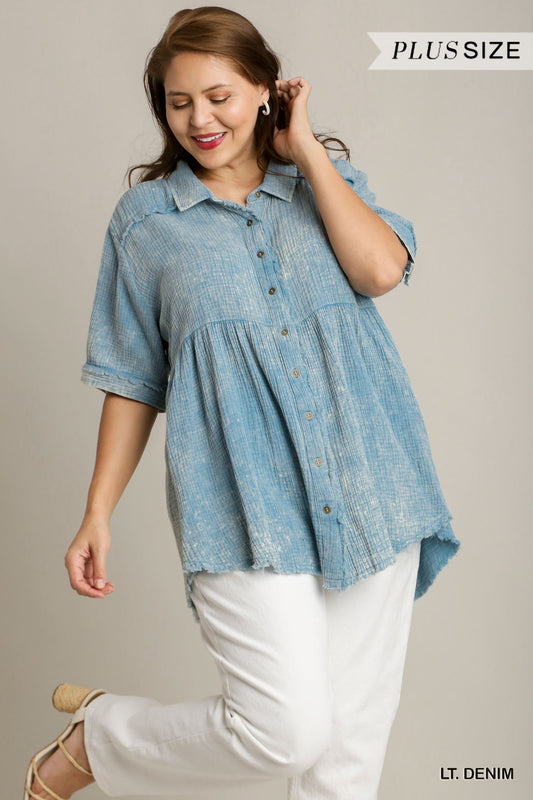 Oh My Denim Top
