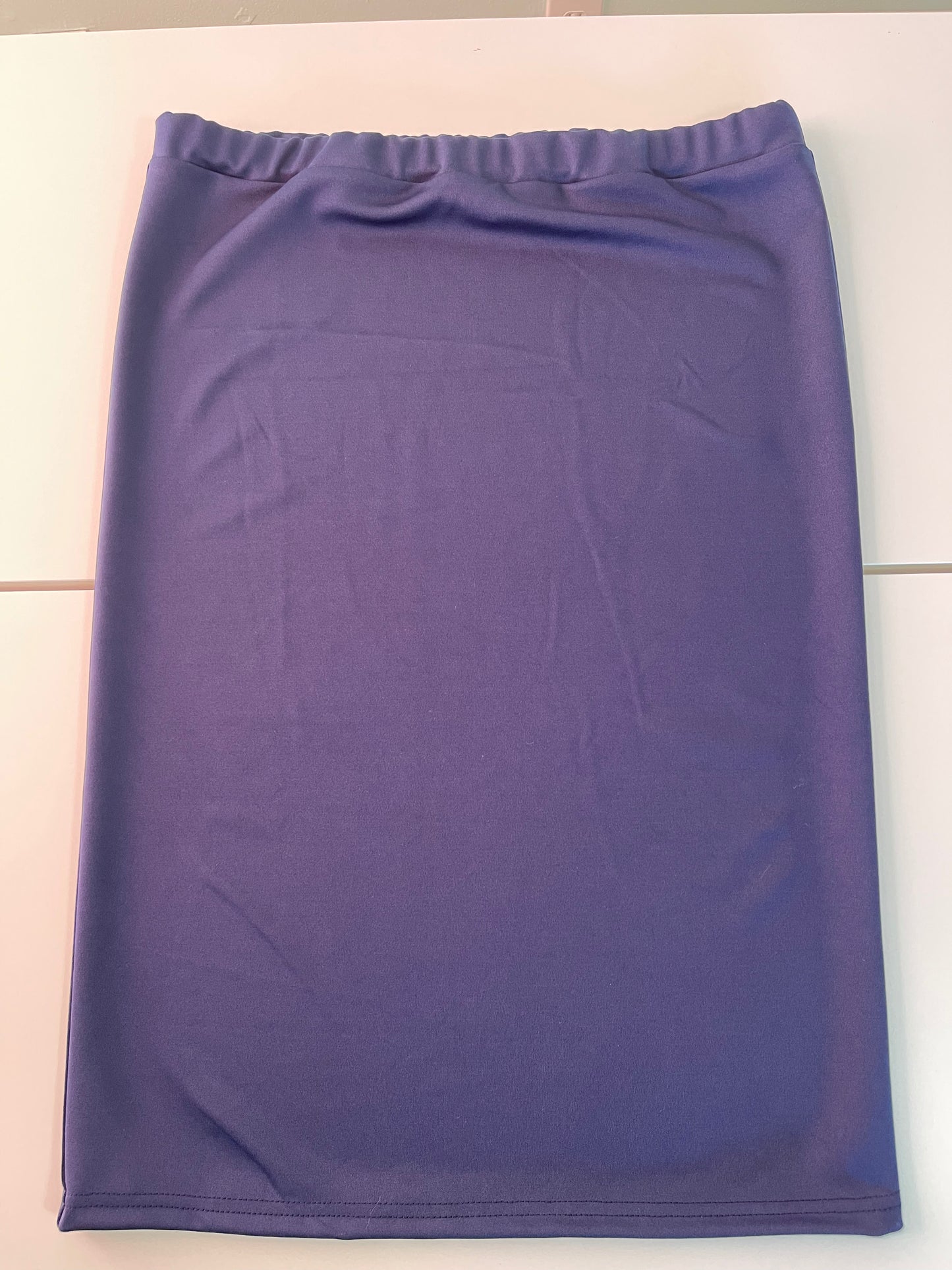 Navy Blue Classic Pencil Skirt