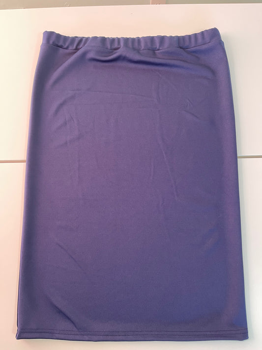 Navy Blue Classic Pencil Skirt