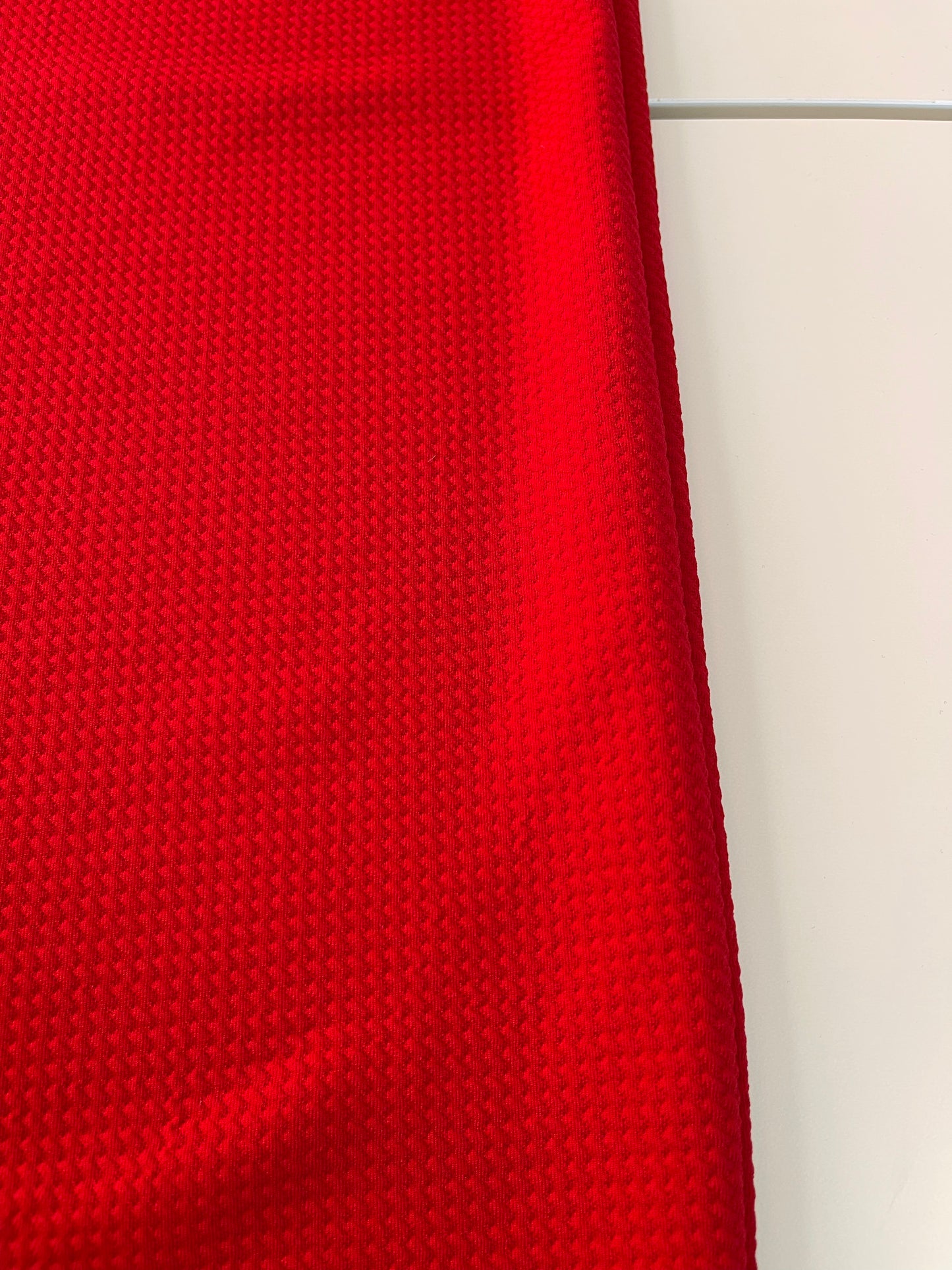 Red Classic Pencil Skirt