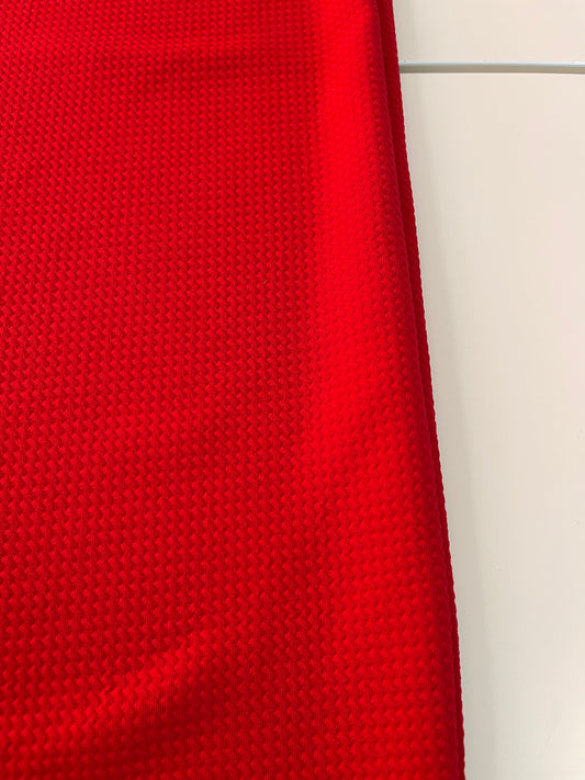 Red Classic Pencil Skirt