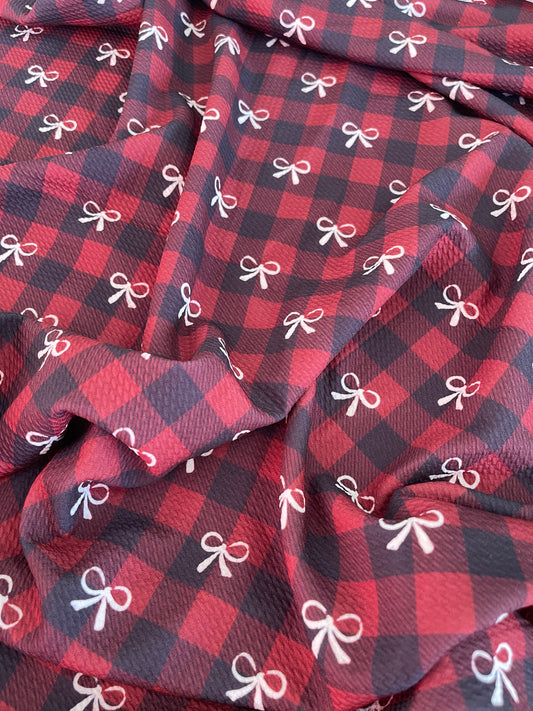 Little Girls Buffalo & Bows Dress