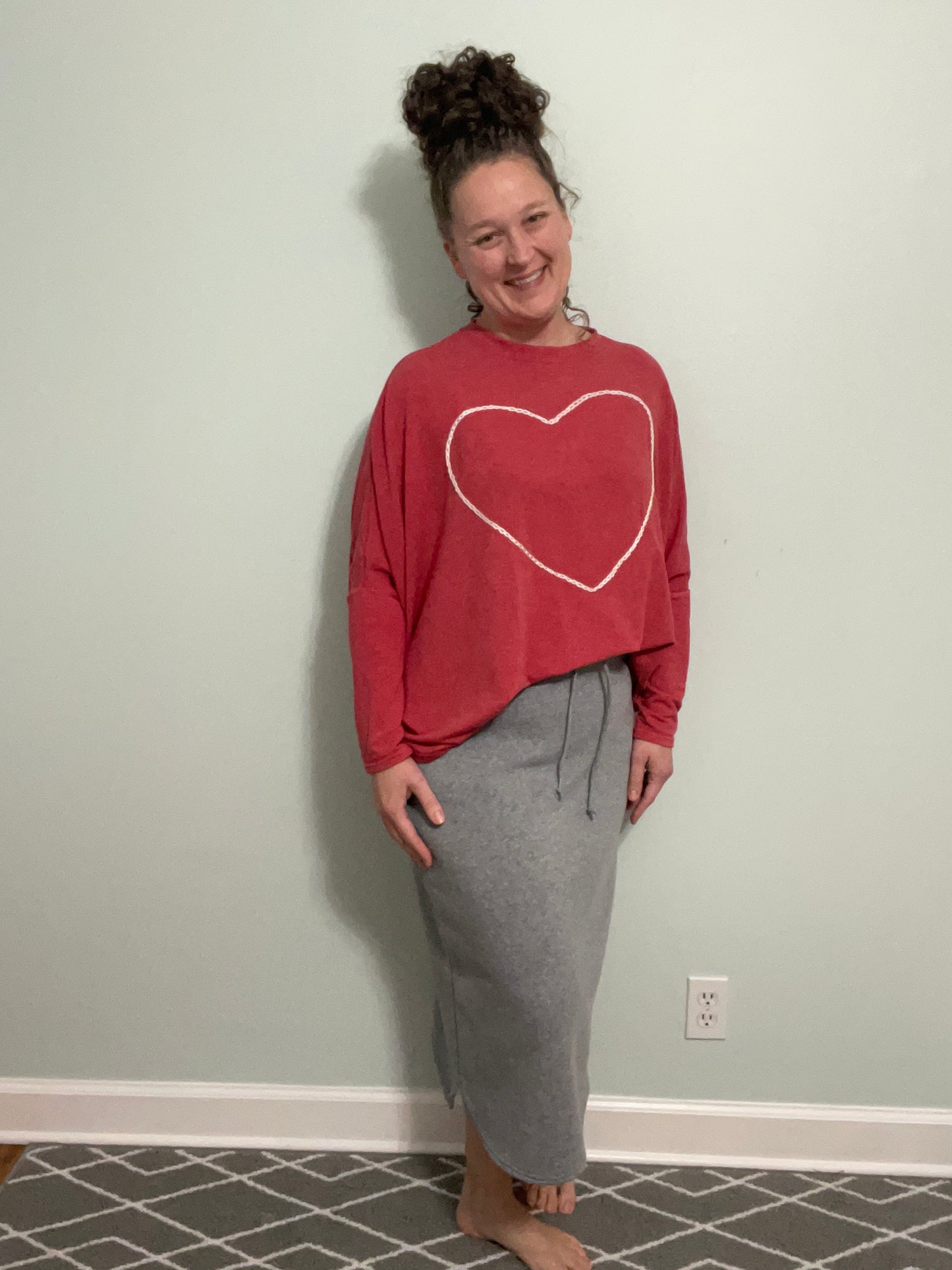 Midi Length Custom Sweatskirt