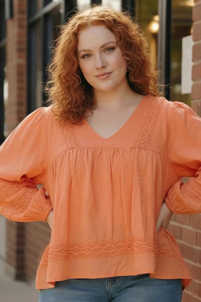 Coral Blouse