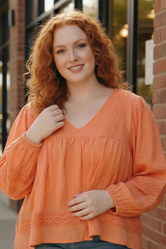 Coral Blouse