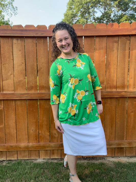 Lemonade Splash Tunic Top