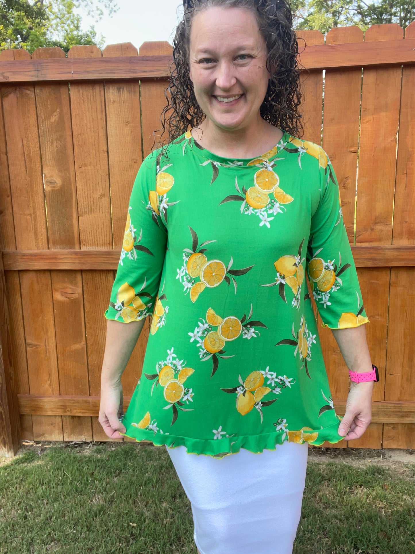 Lemonade Splash Tunic Top