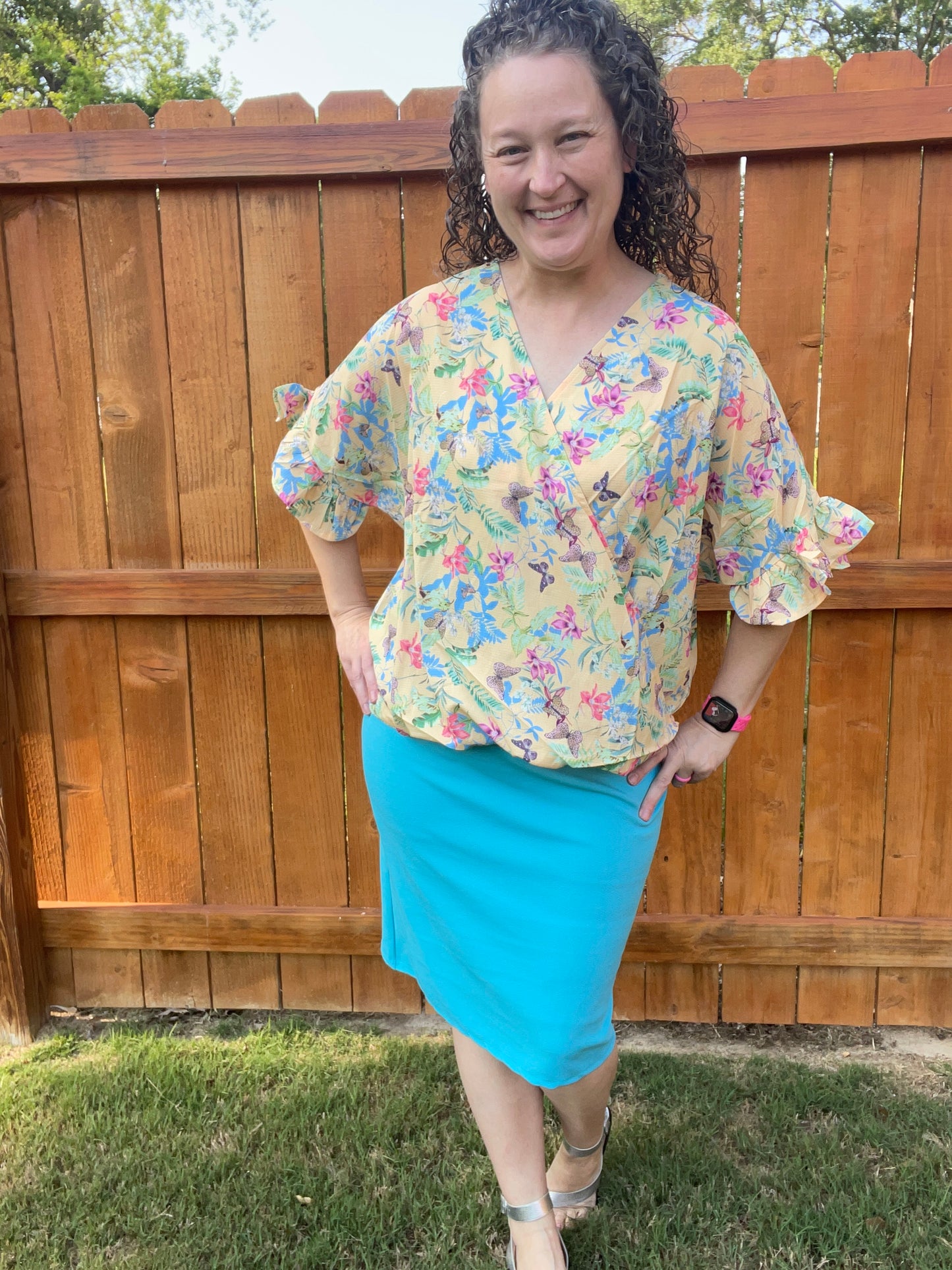 Aqua Classic Pencil Skirt