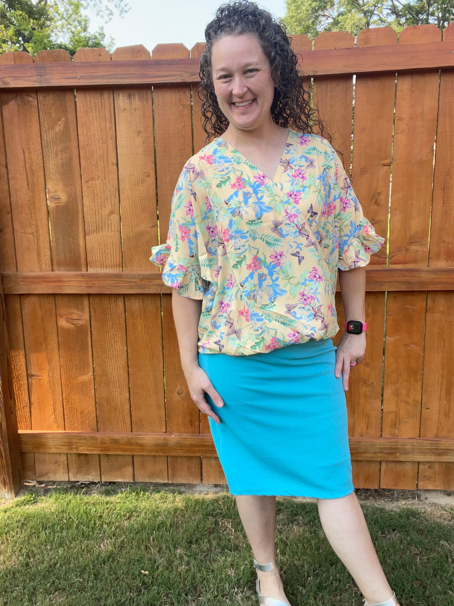 Aqua Classic Pencil Skirt