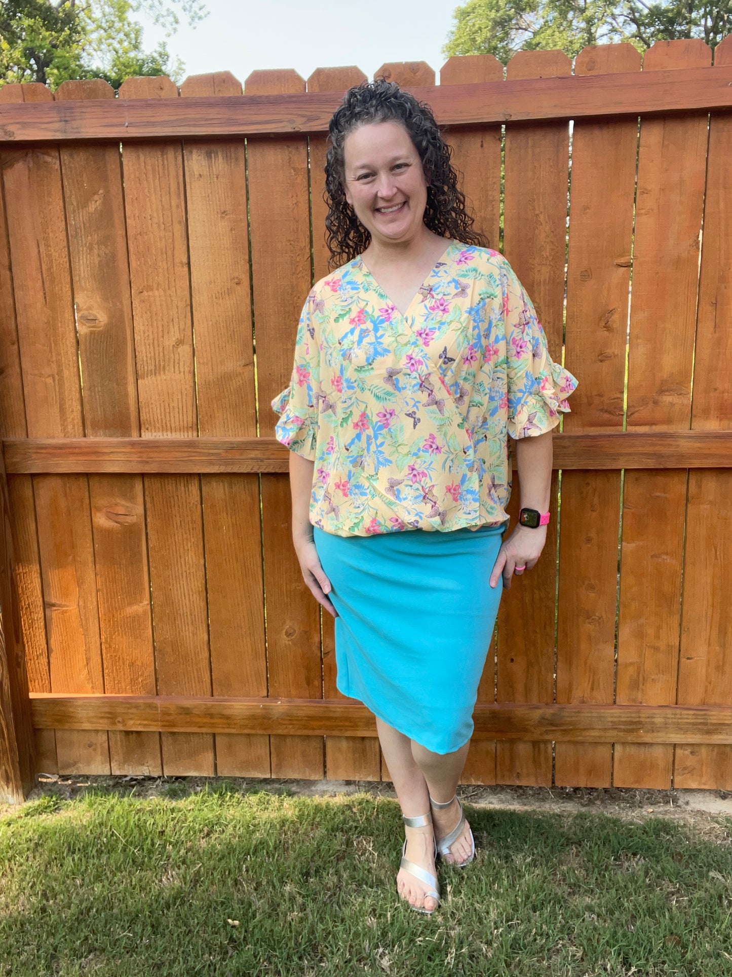 Aqua Classic Pencil Skirt