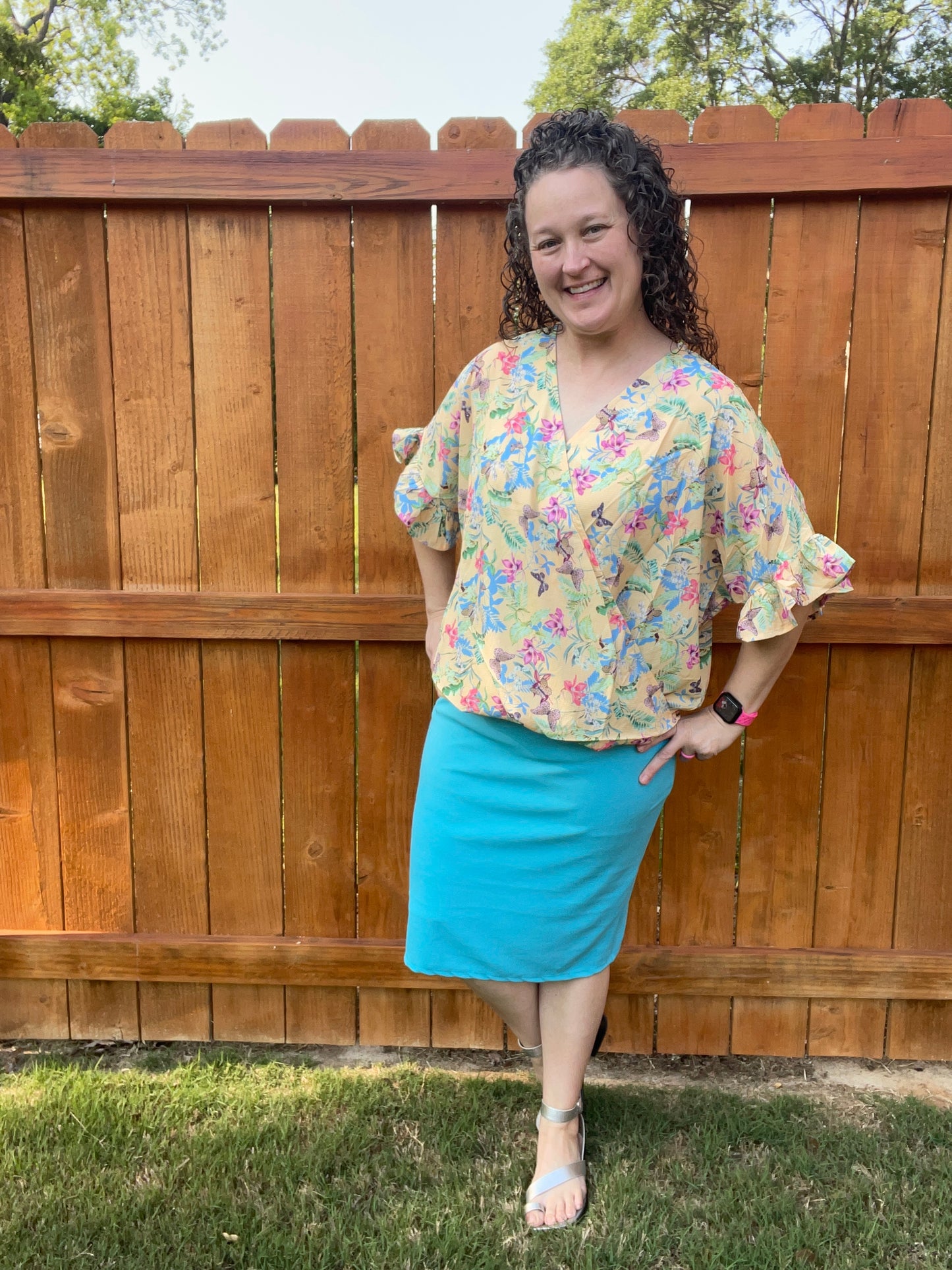 Aqua Classic Pencil Skirt