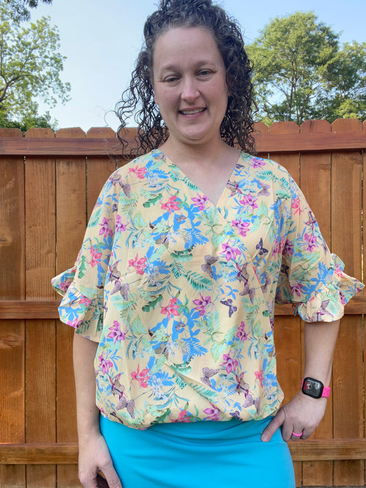 Honey Butterfly Top