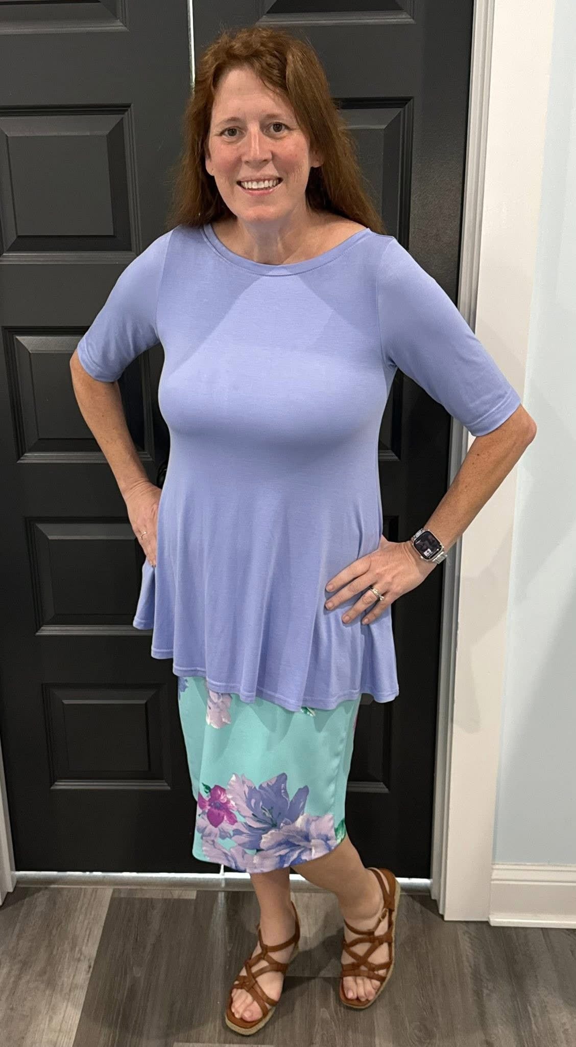 Periwinkle Swing Top Size Premade LARGE ONLY